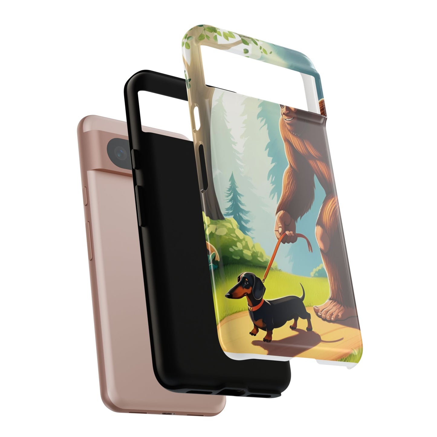 Big Foot Walking Dachshund Phone Case - Dog Apple Pixel Galaxy