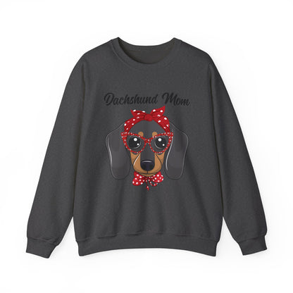 Dachshund Mom Sweatshirt, Dog Lover Gift, Funny Weiner Dog Jumper, Classic Sausage Dog Crewneck, Pet Owner Apparel Doxie