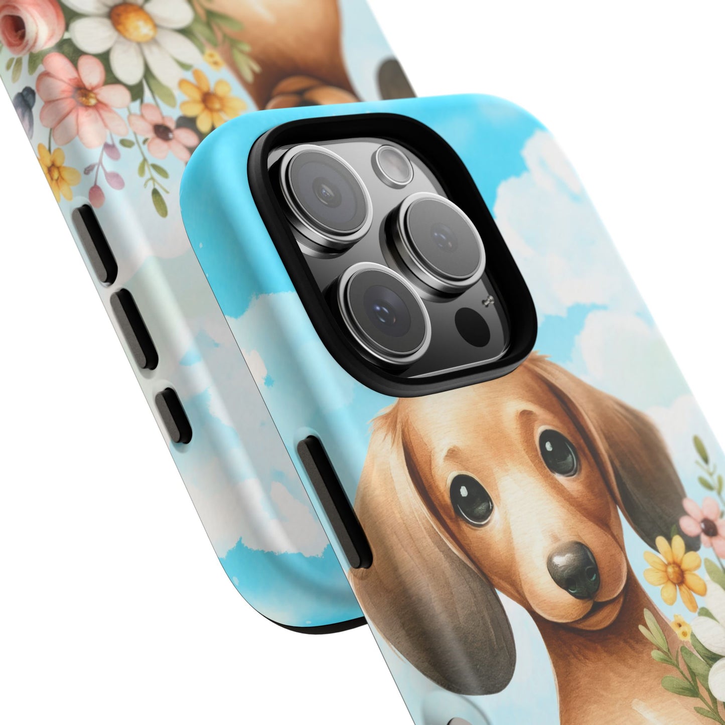 Watercolor Dachshund Dog Phone Case - Rescue Dog Apple Pixel Galaxy Spring