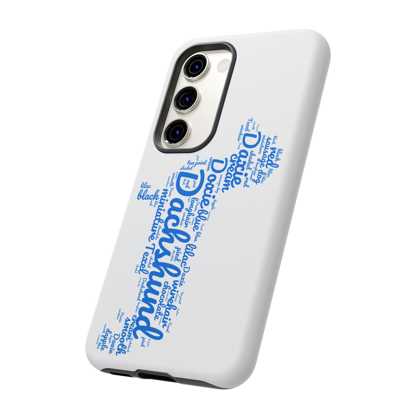 Type Subway Vibrant Dachshund Words Phone Case - Dog Apple Pixel Galaxy