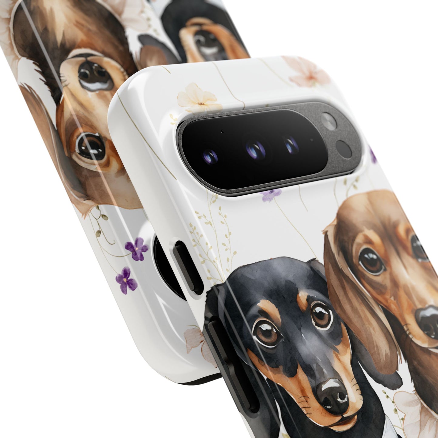 Wedding Dachshund Dog Phone Case - Bridal Gift Flower Girl Apple Pixel Galaxy