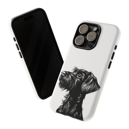 Simple Wire Haired Dachshund Mens Phone Case - Dog Apple Pixel Galaxy