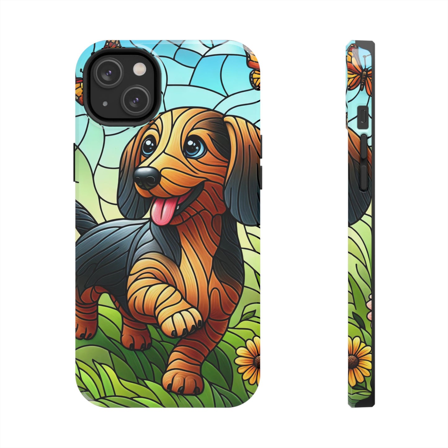 Cute Dachshund Phone Case, Dog Lover Gift, Tough Phone Cover, Pet Accessory,