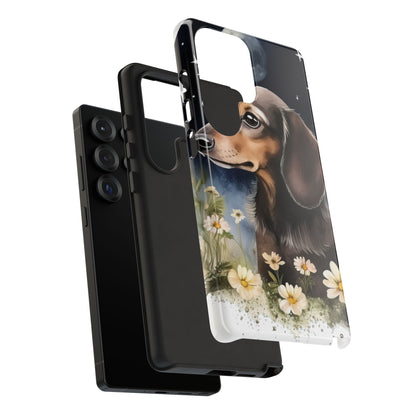Vibrant Dachshund Moonlight Phone Case - Dog Apple Pixel Galaxy