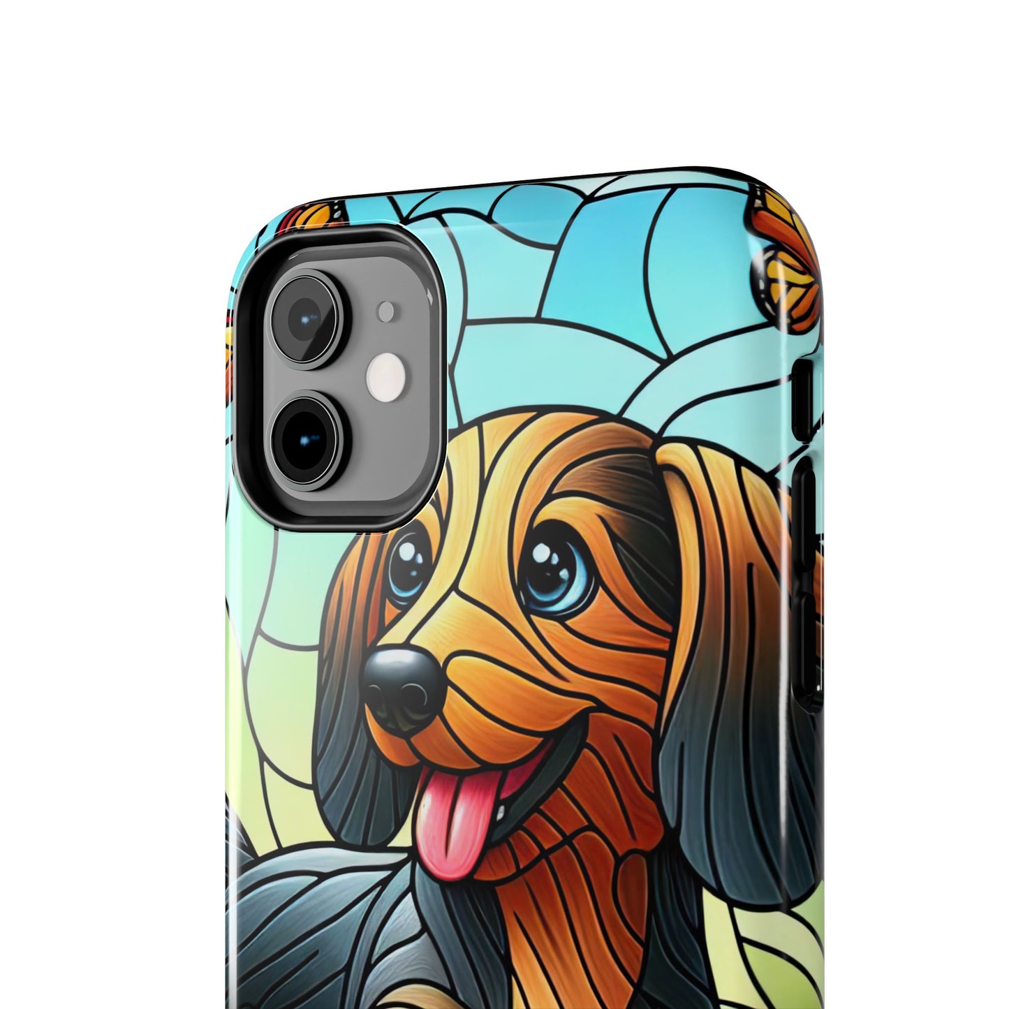 Cute Dachshund Phone Case, Dog Lover Gift, Tough Phone Cover, Pet Accessory,