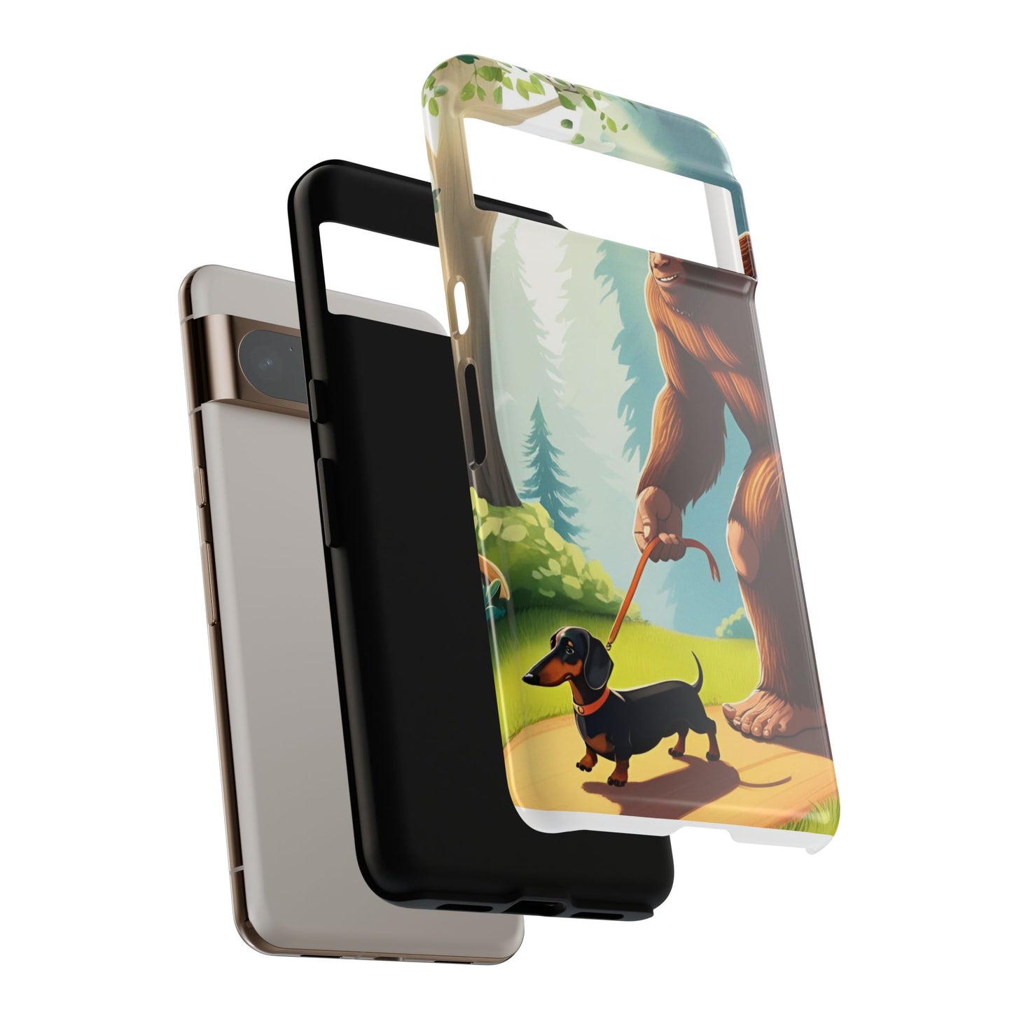 Big Foot Walking Dachshund Phone Case - Dog Apple Pixel Galaxy