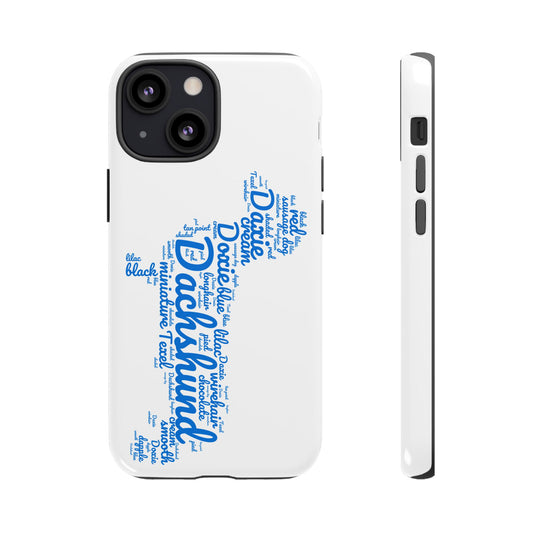 Type Subway Vibrant Dachshund Words Phone Case - Dog Apple Pixel Galaxy