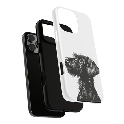 Simple Wire Haired Dachshund Mens Phone Case - Dog Apple Pixel Galaxy
