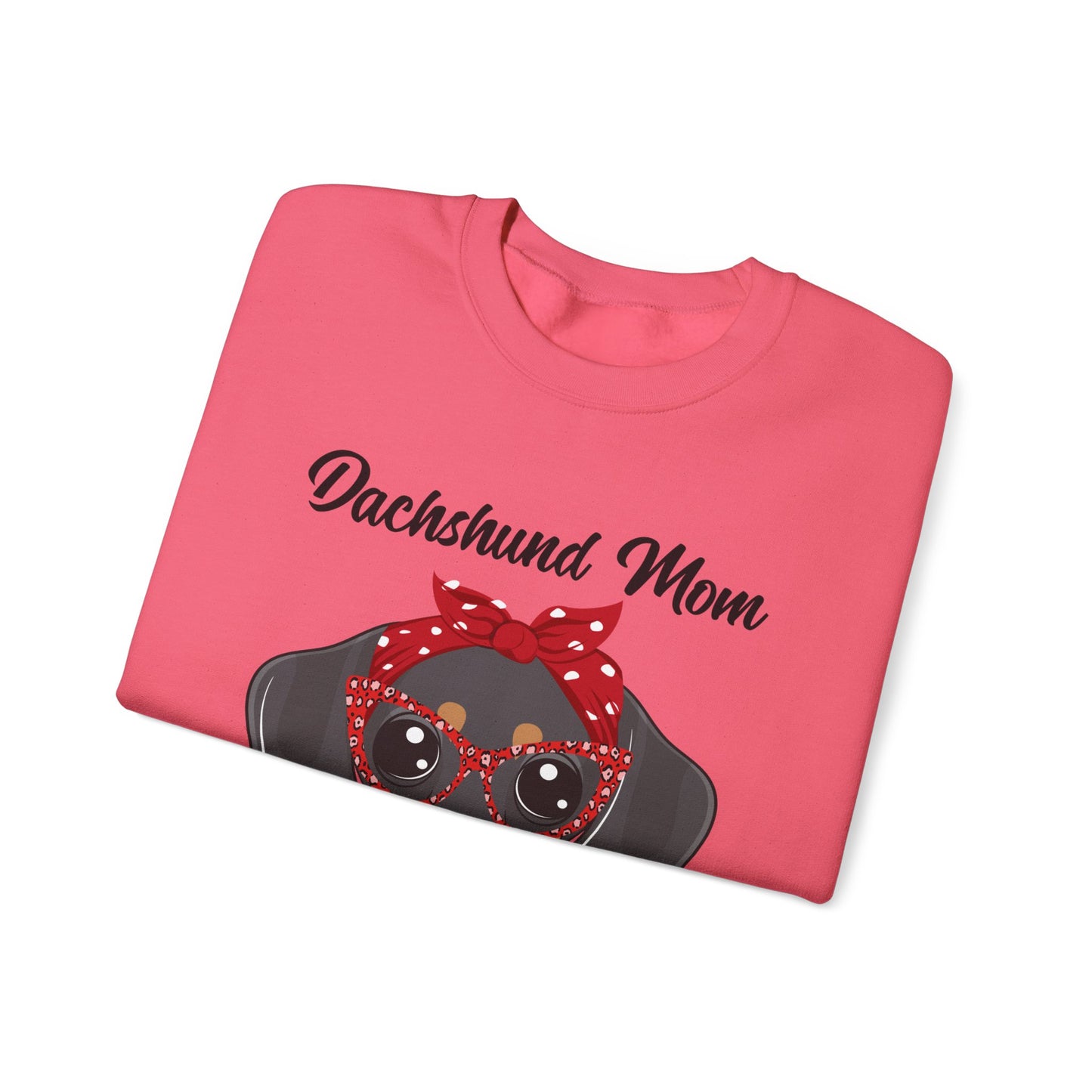 Dachshund Mom Sweatshirt, Dog Lover Gift, Funny Weiner Dog Jumper, Classic Sausage Dog Crewneck, Pet Owner Apparel Doxie