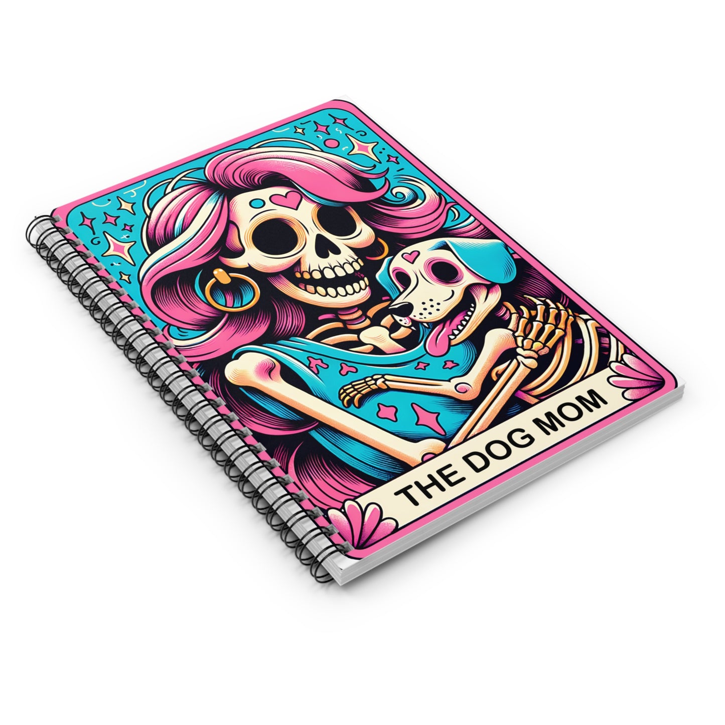 Dog Mom Themed Spiral Notebook Perfect for Dog Lovers, Journaling, School Dachshund