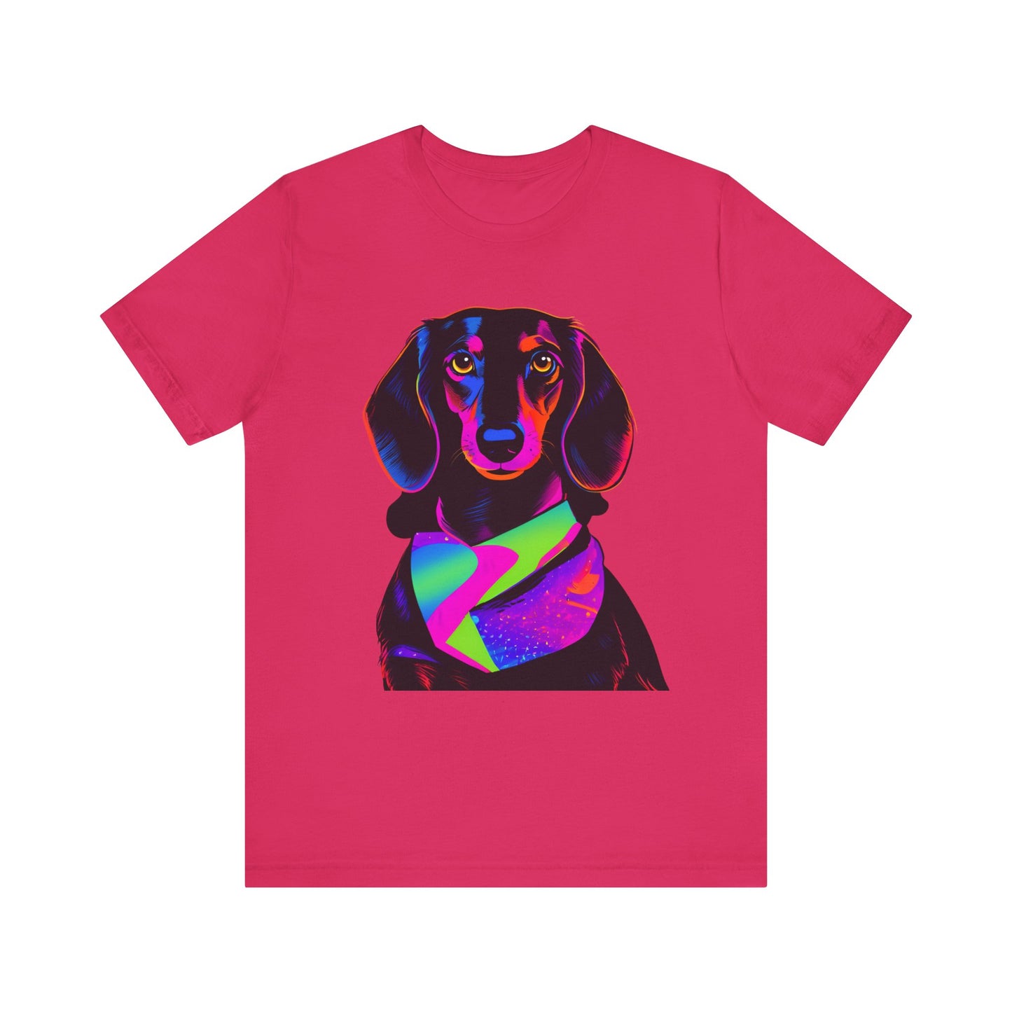 Dachshund Tee Shirt, Cute Dog Lover Top, Short Sleeve Unisex Weiner Dog Gift for Pet Owners