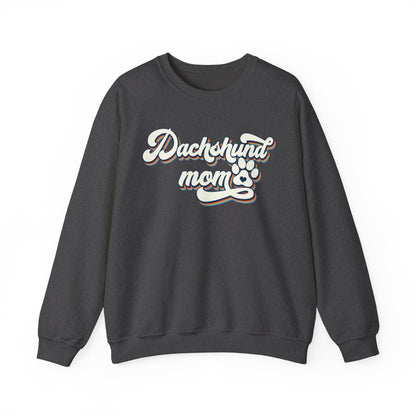 Dachshund Mom Sweatshirt, Dog Lover Gift, Funny Weiner Dog Jumper, Classic Sausage Dog Crewneck, Pet Owner Apparel