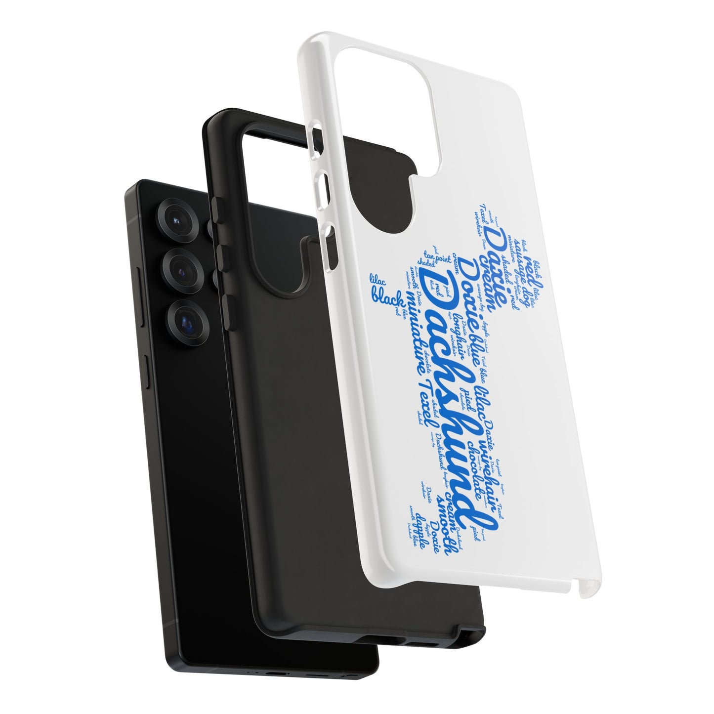 Type Subway Vibrant Dachshund Words Phone Case - Dog Apple Pixel Galaxy