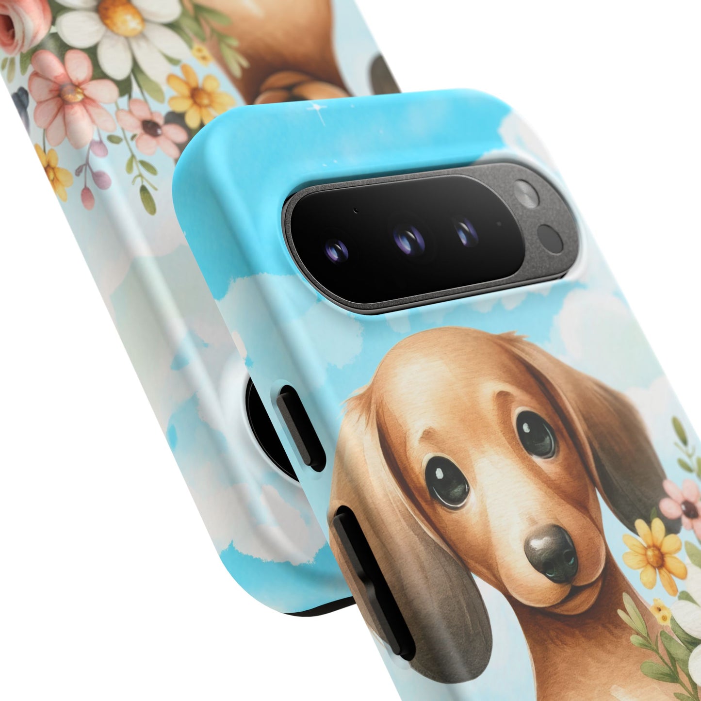 Watercolor Dachshund Dog Phone Case - Rescue Dog Apple Pixel Galaxy Spring