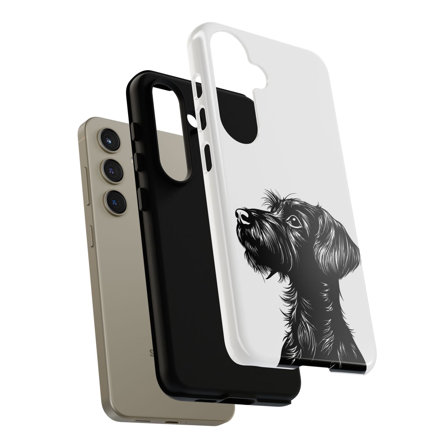 Simple Wire Haired Dachshund Mens Phone Case - Dog Apple Pixel Galaxy
