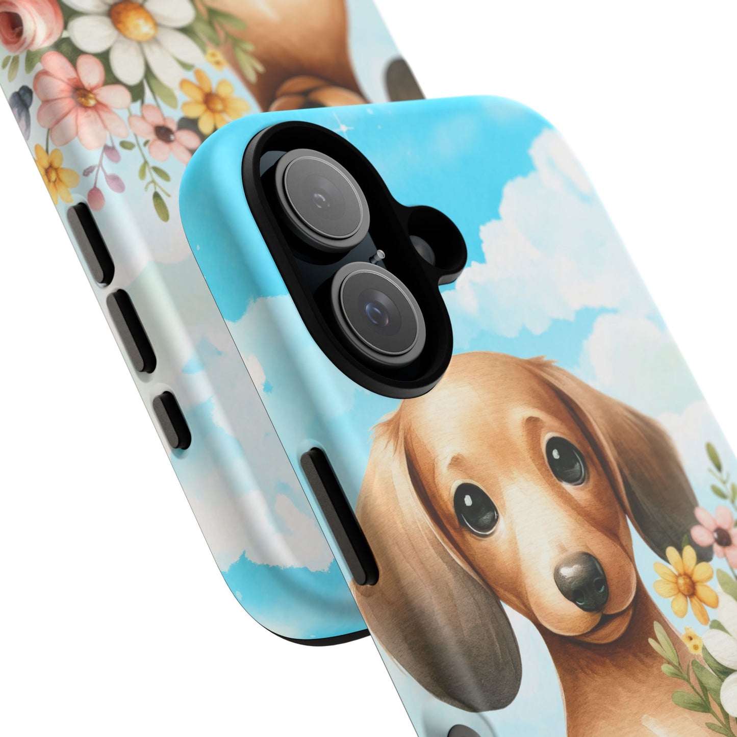 Watercolor Dachshund Dog Phone Case - Rescue Dog Apple Pixel Galaxy Spring