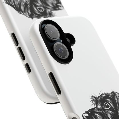Simple Wire Haired Dachshund Mens Phone Case - Dog Apple Pixel Galaxy