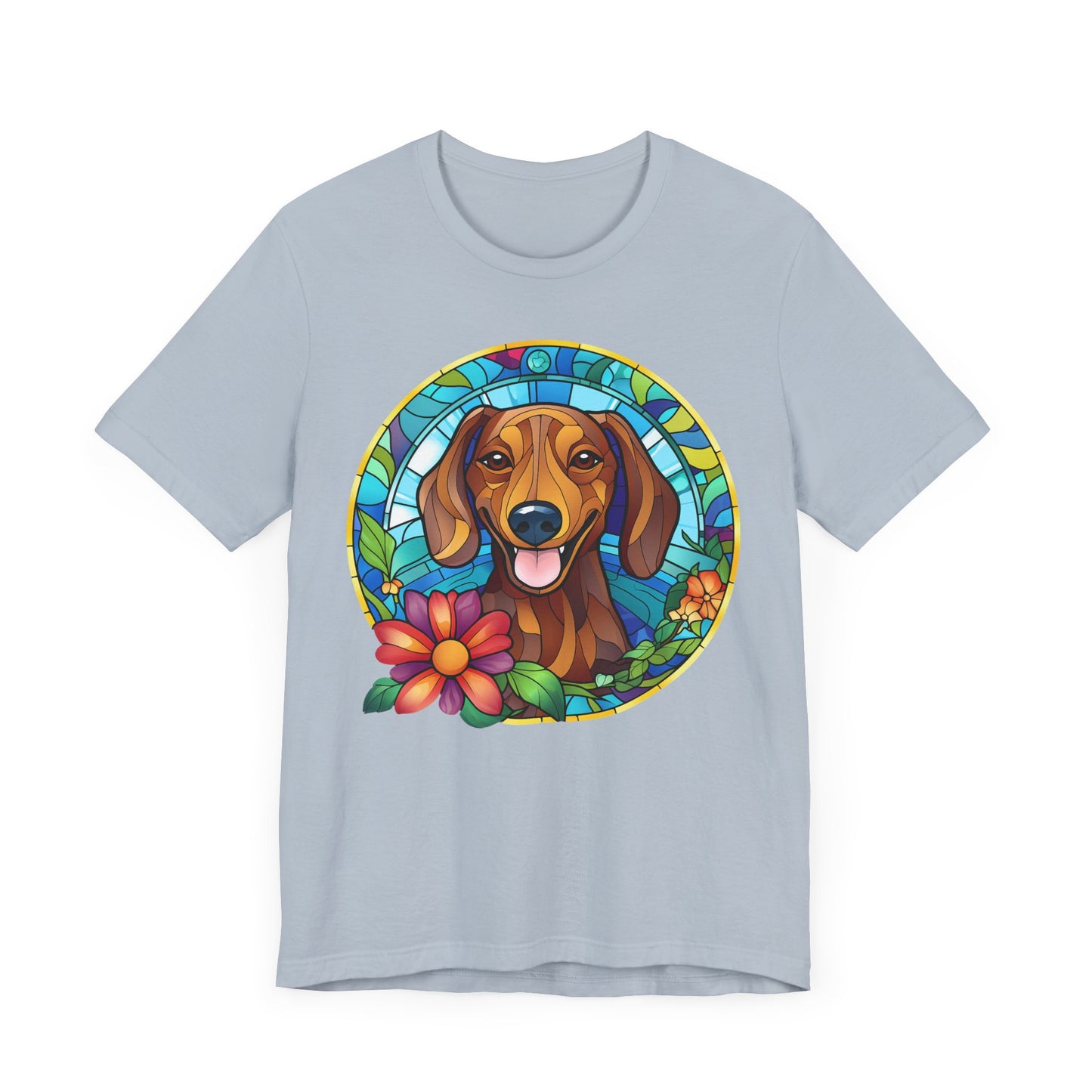 Adorable Dachshund Doxie Stained Glass