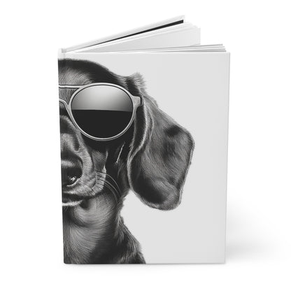Cool Dog Hardcover Journal Pet Lover Journal Dog Themed Dachshund Mens Gift