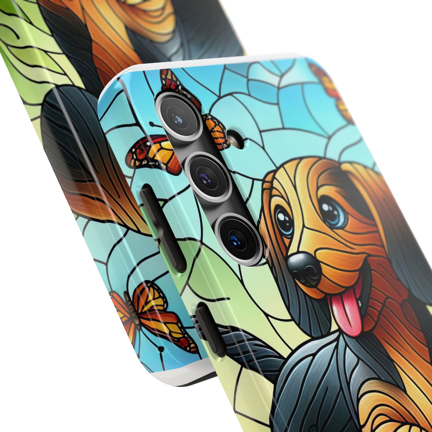 Cute Dachshund Phone Case, Dog Lover Gift, Tough Phone Cover, Pet Accessory,