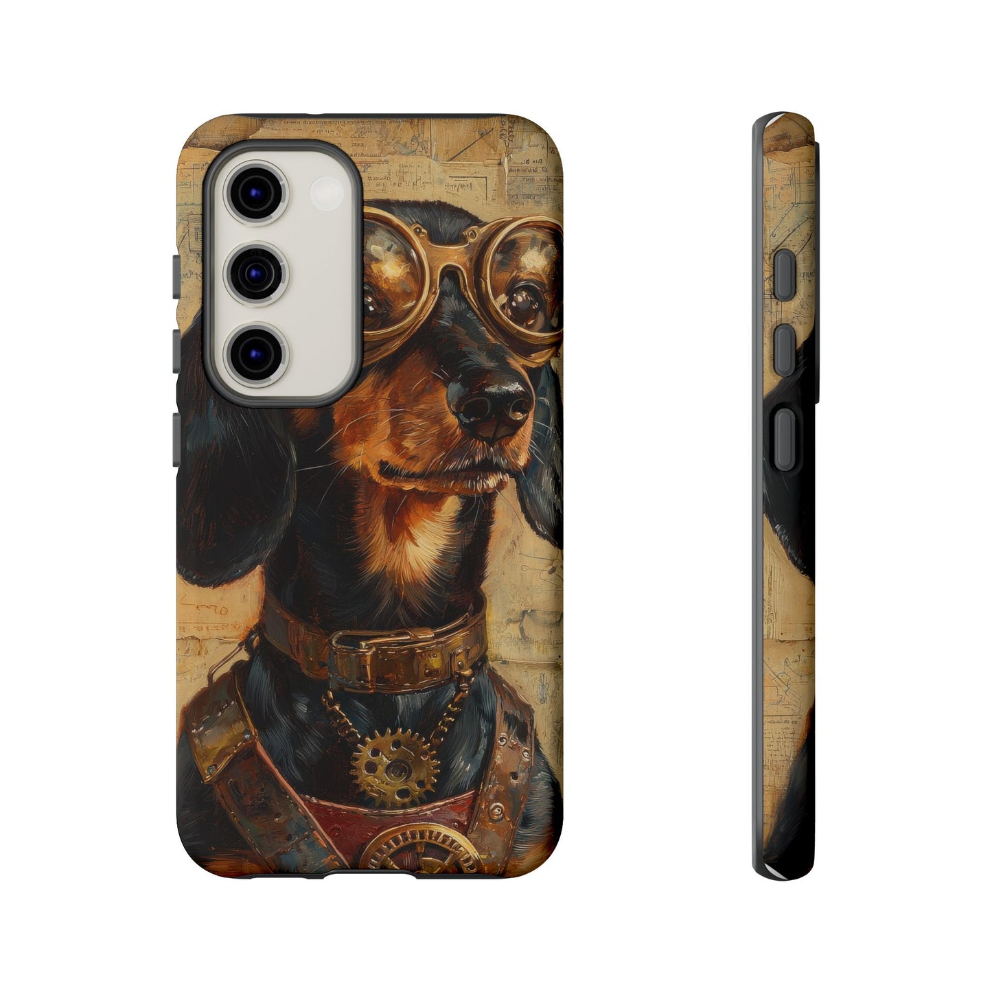 Steam Punk Dachshund Mens Phone Case - Dog Apple Pixel Galaxy