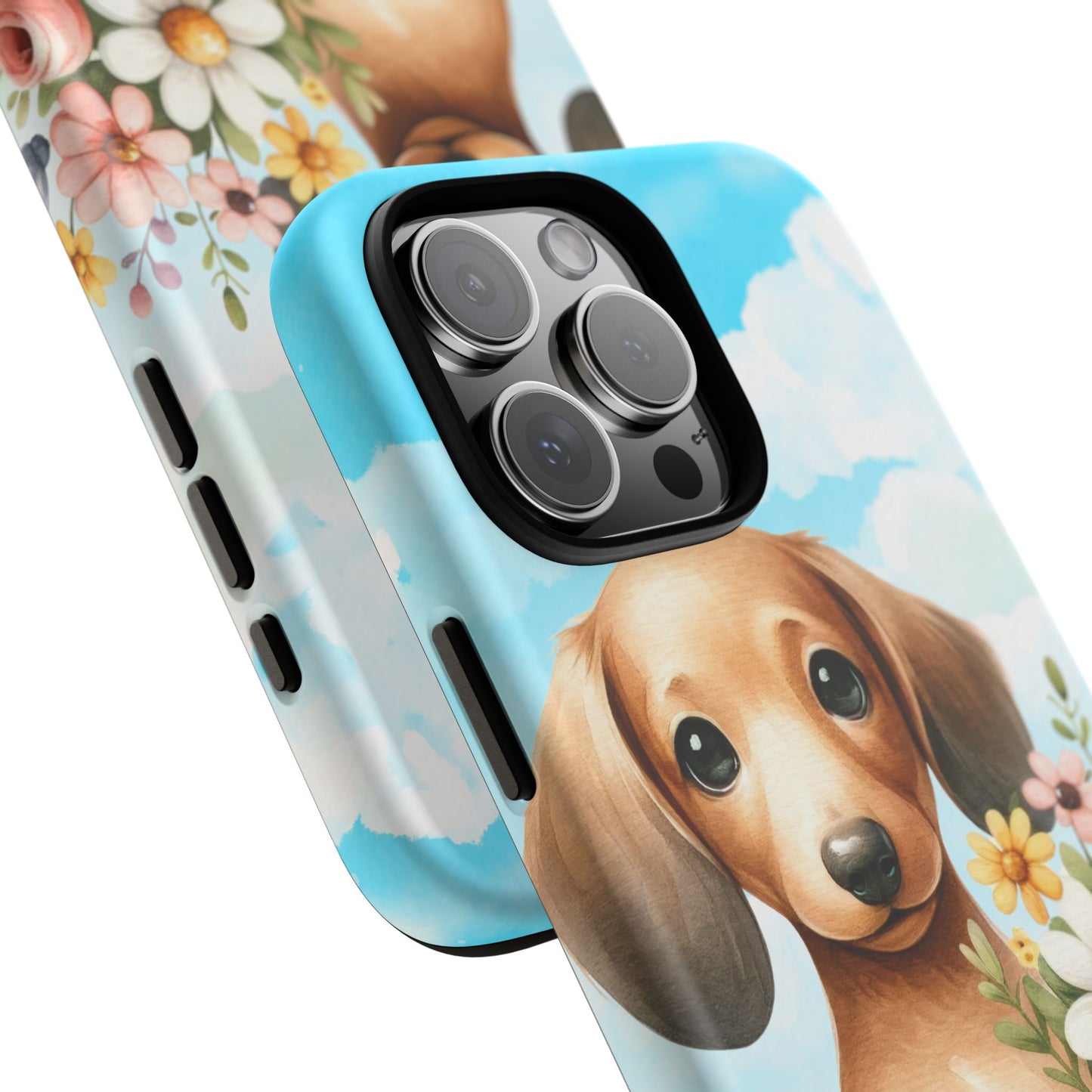Watercolor Dachshund Dog Phone Case - Rescue Dog Apple Pixel Galaxy Spring