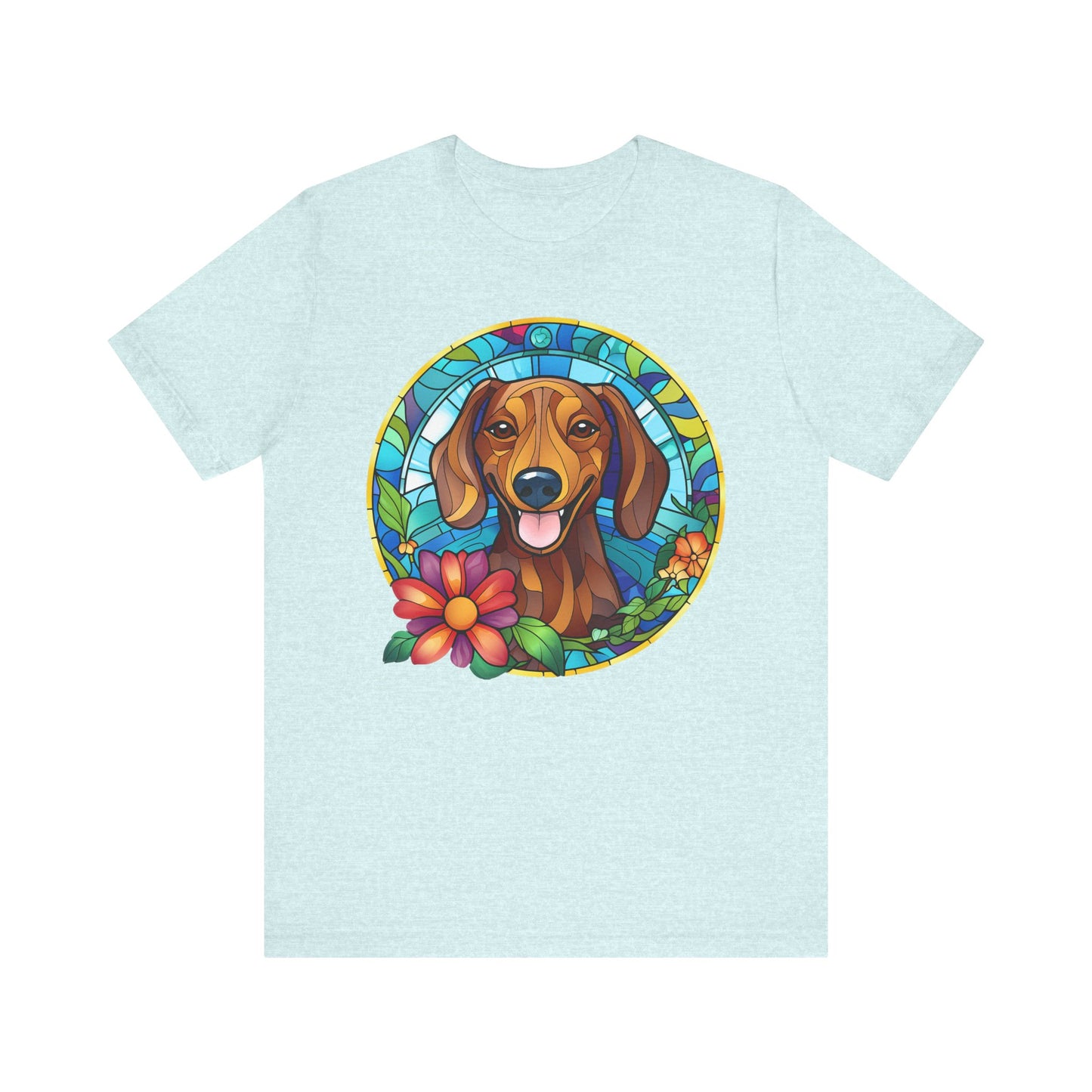 Adorable Dachshund Doxie Stained Glass