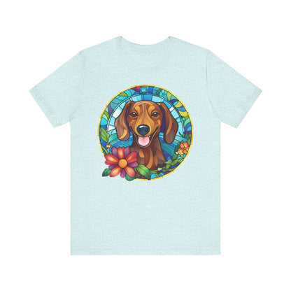 Adorable Dachshund Doxie Stained Glass