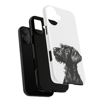 Simple Wire Haired Dachshund Mens Phone Case - Dog Apple Pixel Galaxy