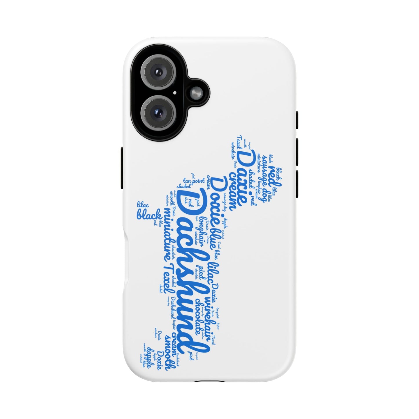 Type Subway Vibrant Dachshund Words Phone Case - Dog Apple Pixel Galaxy
