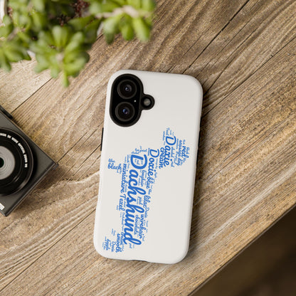 Type Subway Vibrant Dachshund Words Phone Case - Dog Apple Pixel Galaxy