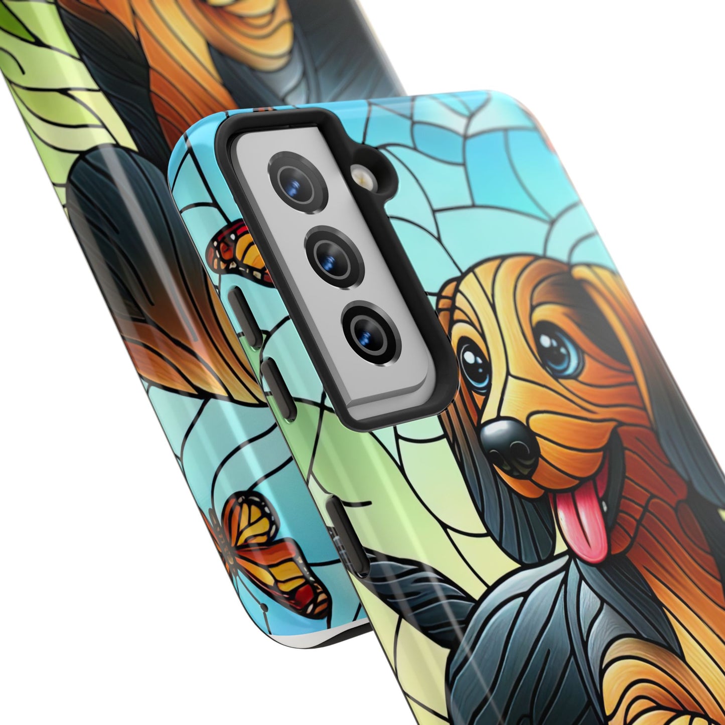 Cute Dachshund Phone Case, Dog Lover Gift, Tough Phone Cover, Pet Accessory,