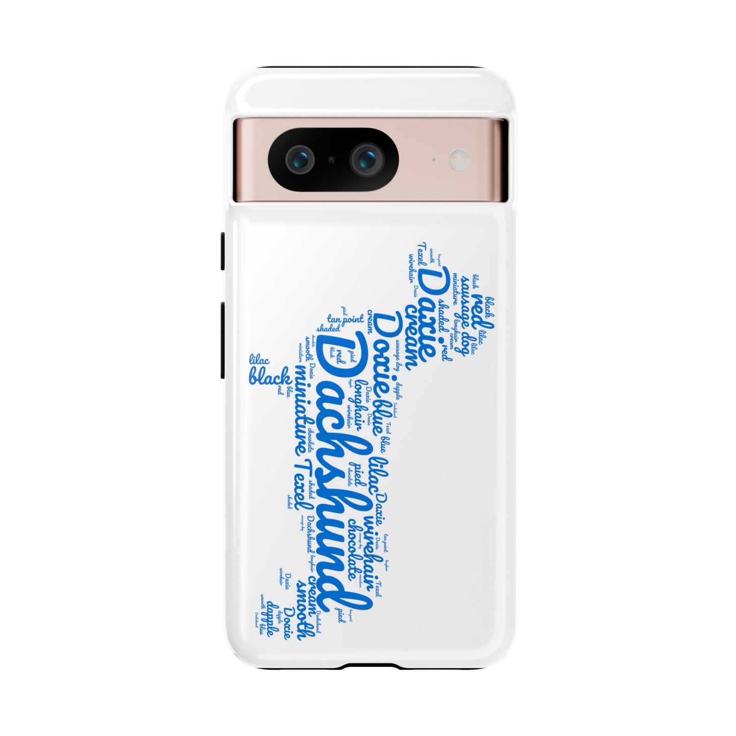 Type Subway Vibrant Dachshund Words Phone Case - Dog Apple Pixel Galaxy