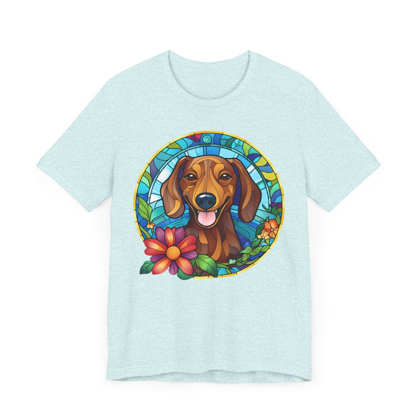 Adorable Dachshund Doxie Stained Glass