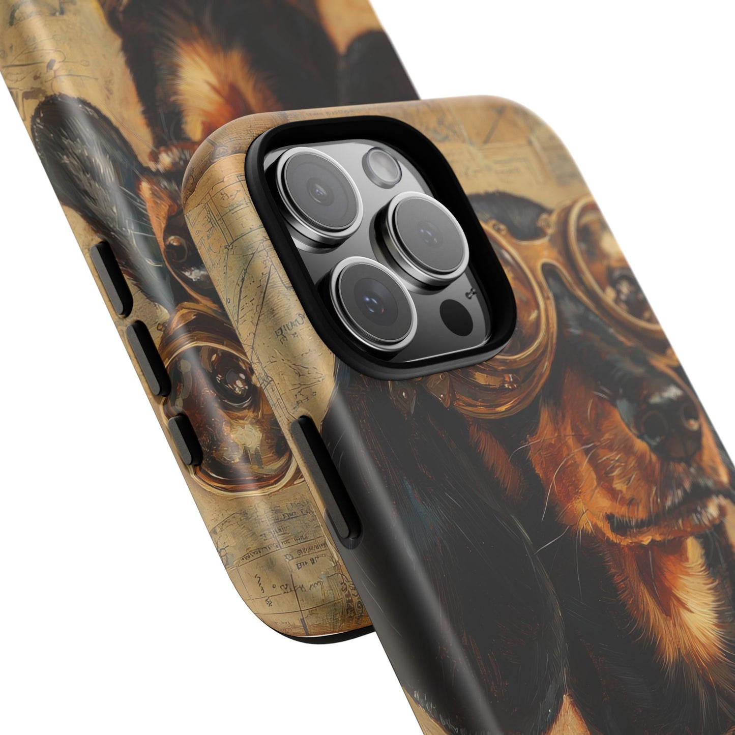 Steam Punk Dachshund Mens Phone Case - Dog Apple Pixel Galaxy