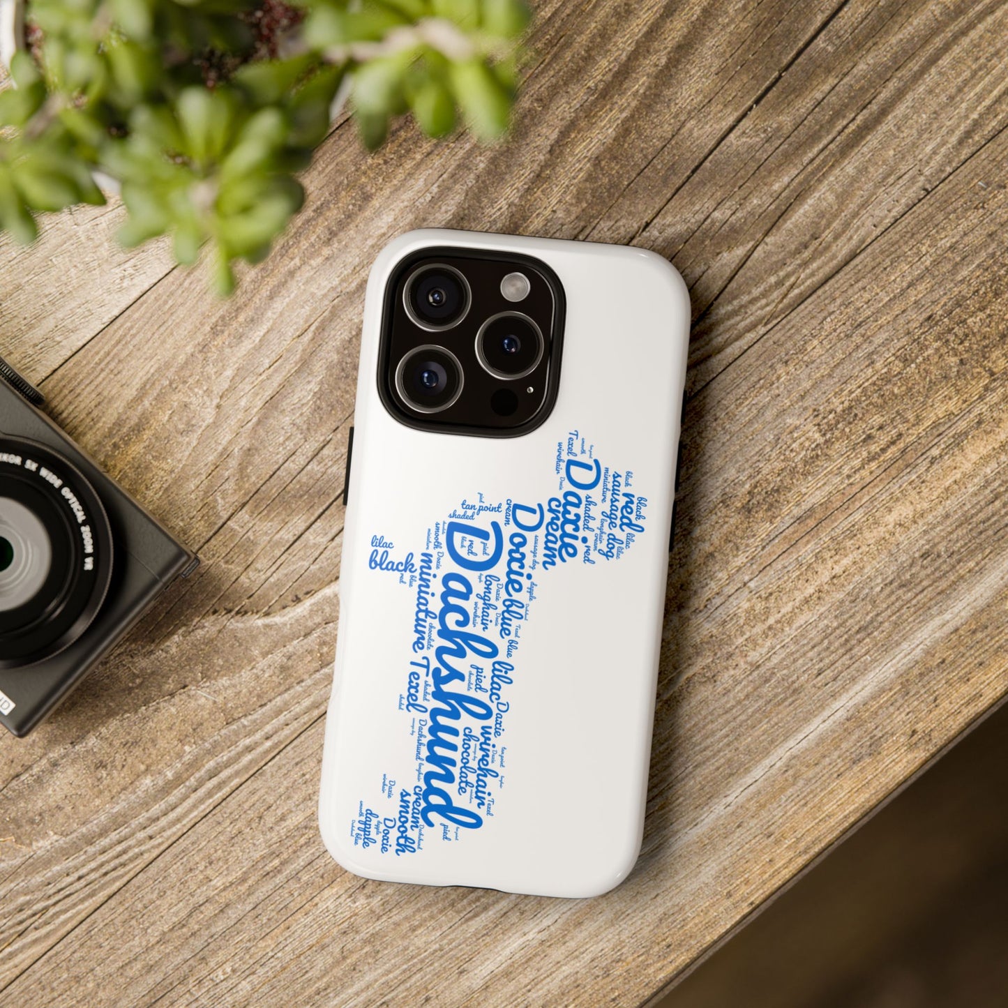 Type Subway Vibrant Dachshund Words Phone Case - Dog Apple Pixel Galaxy