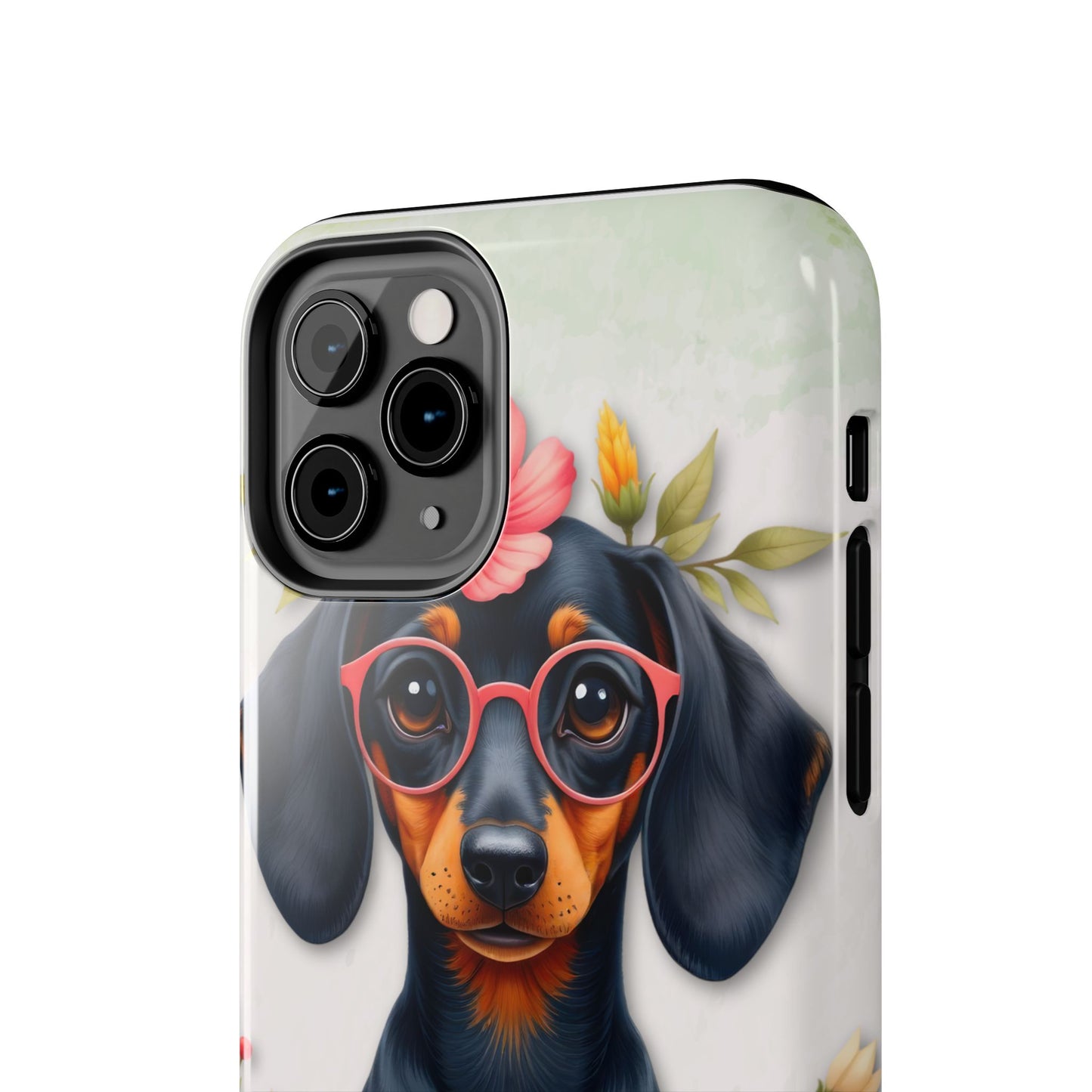 Cute Dachshund Phone Case, Dog Lover Gift, Tough Phone Cover, Pet Accessory,