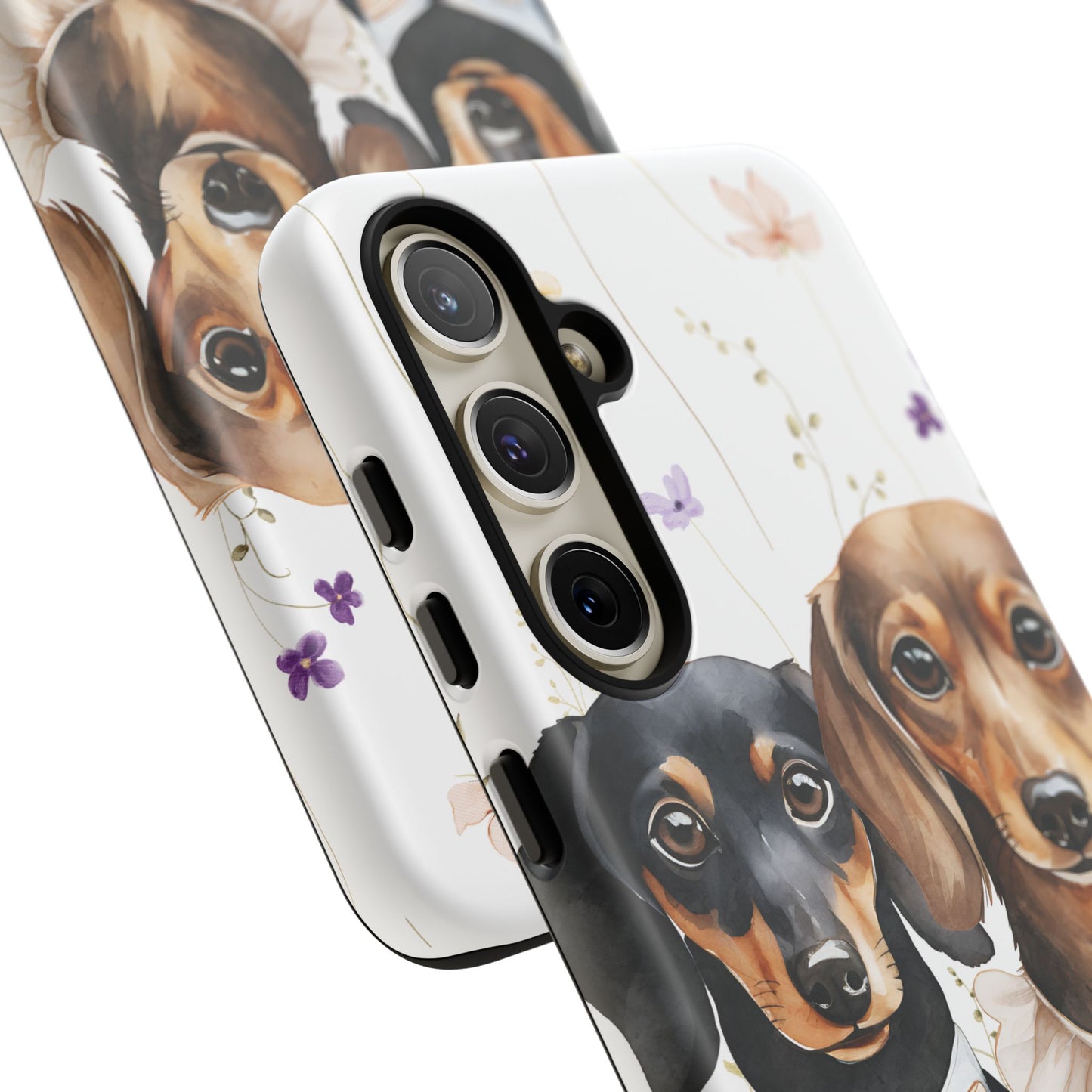 Wedding Dachshund Dog Phone Case - Bridal Gift Flower Girl Apple Pixel Galaxy
