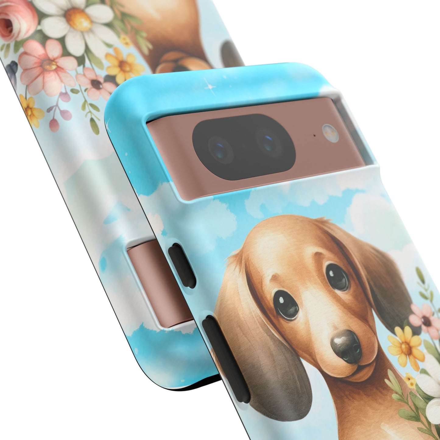 Watercolor Dachshund Dog Phone Case - Rescue Dog Apple Pixel Galaxy Spring