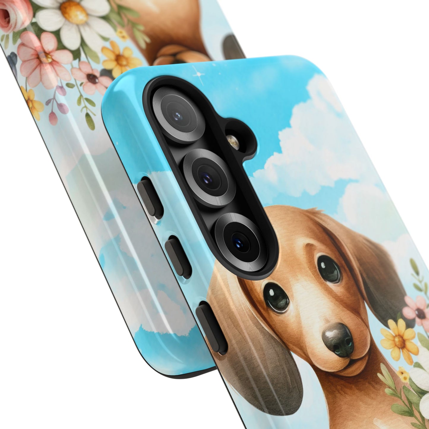 Watercolor Dachshund Dog Phone Case - Rescue Dog Apple Pixel Galaxy Spring