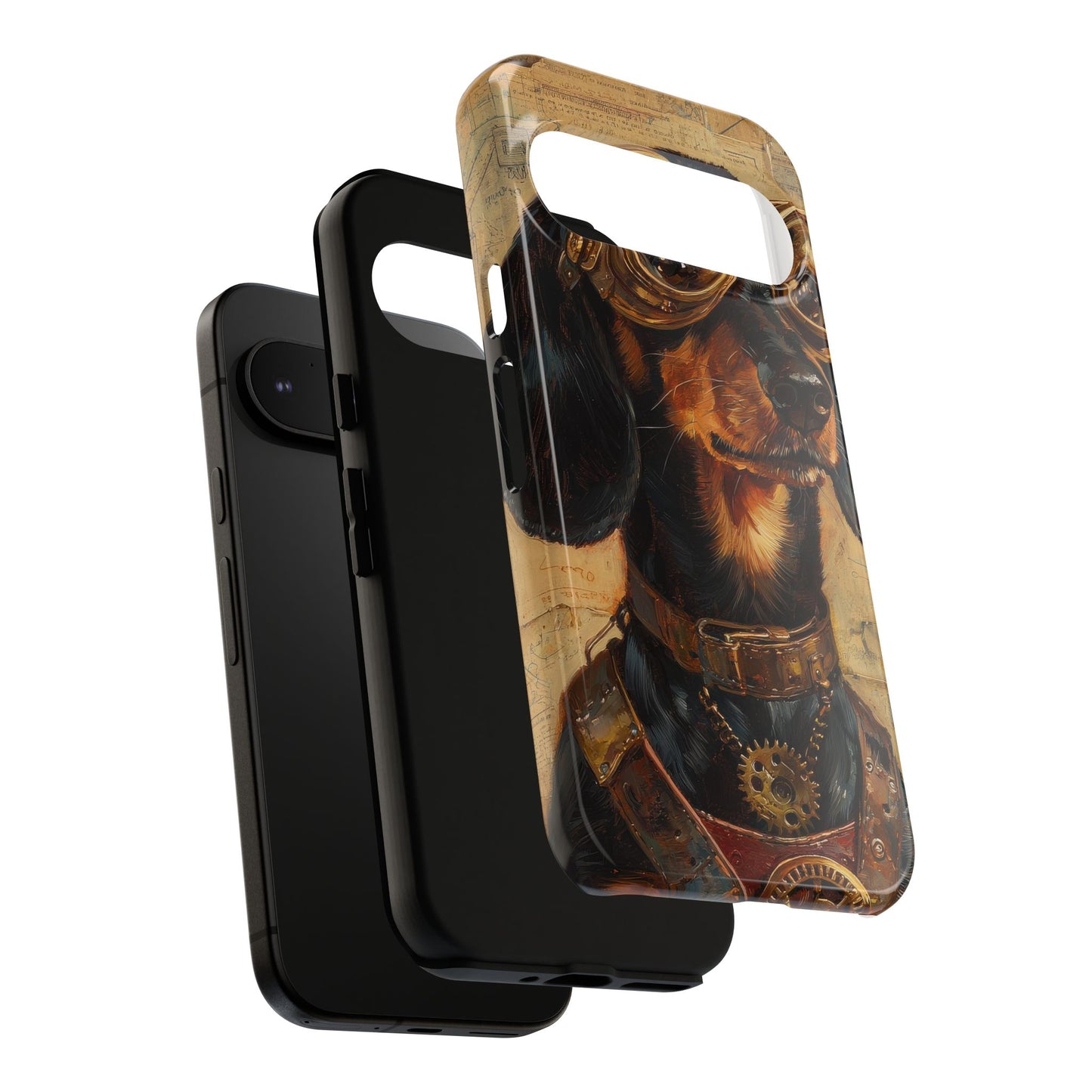 Steam Punk Dachshund Mens Phone Case - Dog Apple Pixel Galaxy