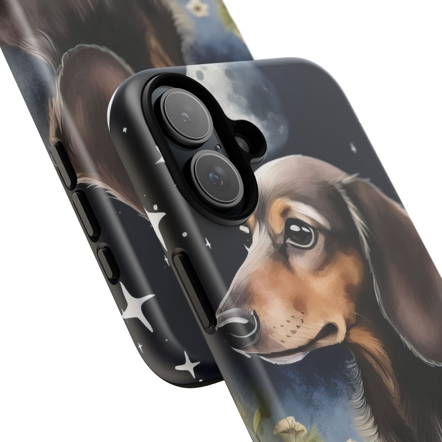 Vibrant Dachshund Moonlight Phone Case - Dog Apple Pixel Galaxy