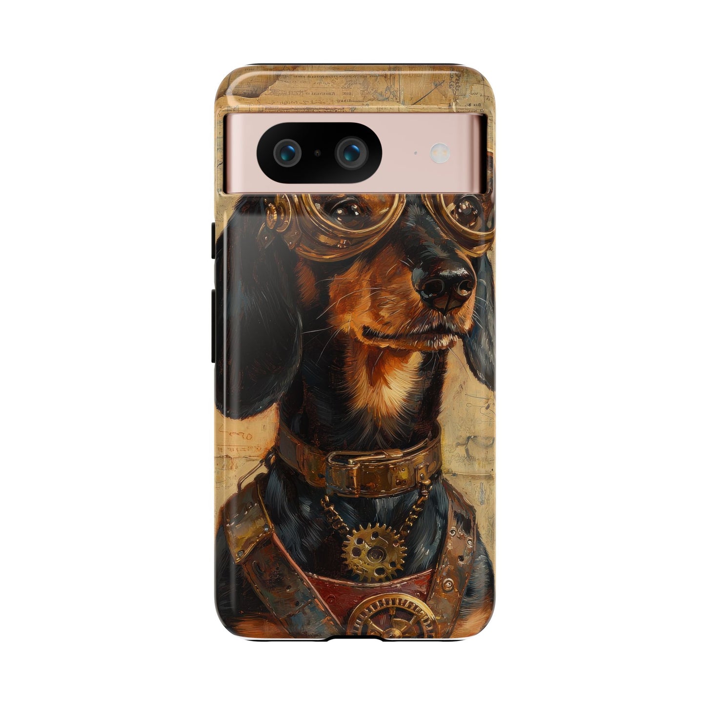 Steam Punk Dachshund Mens Phone Case - Dog Apple Pixel Galaxy