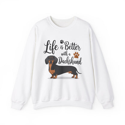 Dachshund Mom Sweatshirt, Dog Lover Gift, Funny Weiner Dog Jumper, Classic Sausage Dog Crewneck, Pet Owner Apparel Doxie