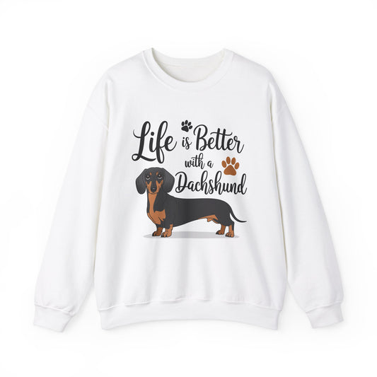 Dachshund Mom Sweatshirt, Dog Lover Gift, Funny Weiner Dog Jumper, Classic Sausage Dog Crewneck, Pet Owner Apparel Doxie