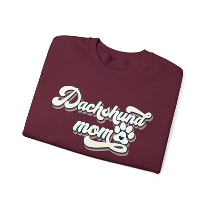 Dachshund Mom Sweatshirt, Dog Lover Gift, Funny Weiner Dog Jumper, Classic Sausage Dog Crewneck, Pet Owner Apparel