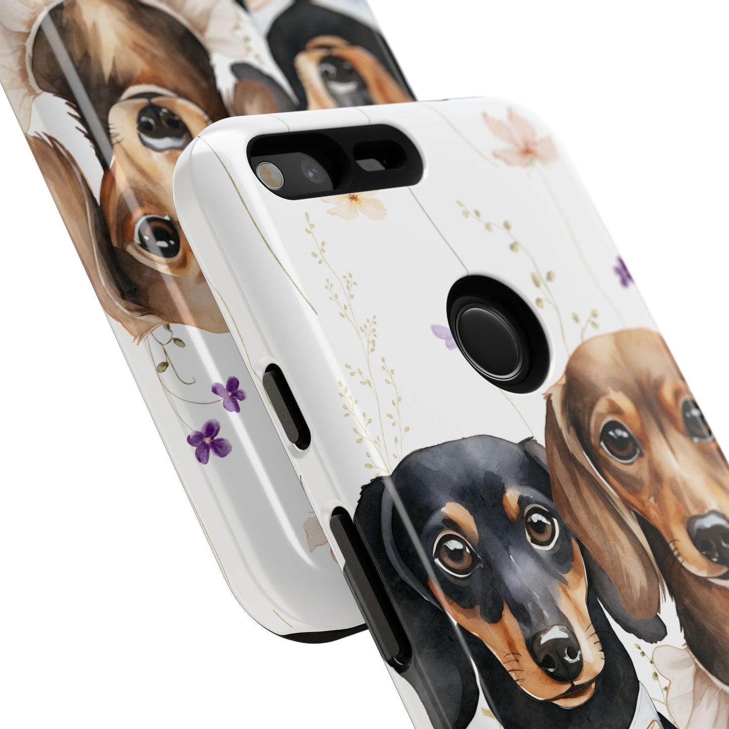 Wedding Dachshund Dog Phone Case - Bridal Gift Flower Girl Apple Pixel Galaxy
