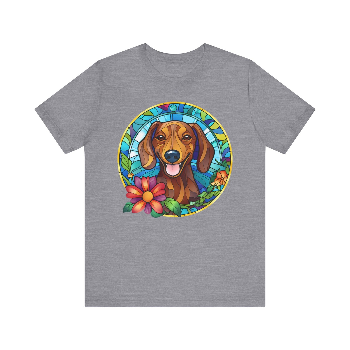Adorable Dachshund Doxie Stained Glass