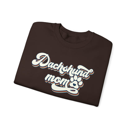 Dachshund Mom Sweatshirt, Dog Lover Gift, Funny Weiner Dog Jumper, Classic Sausage Dog Crewneck, Pet Owner Apparel