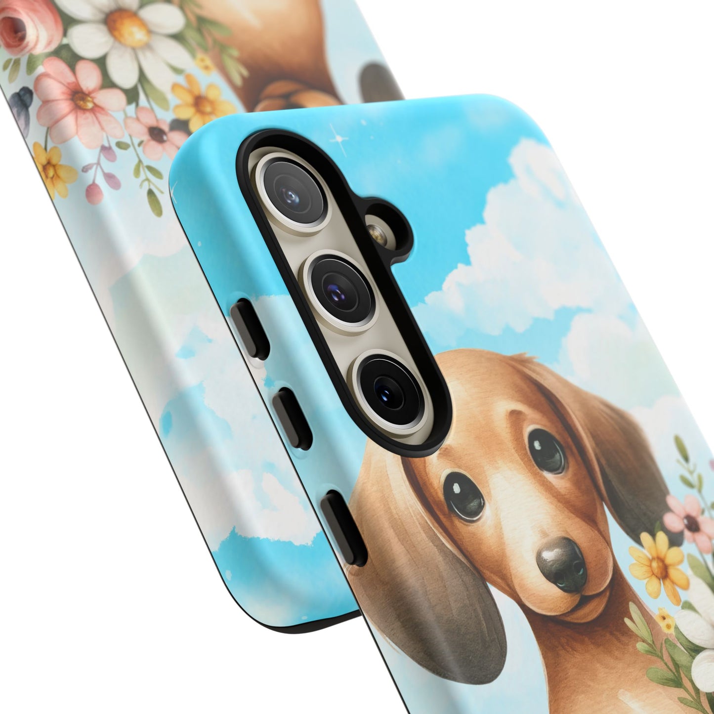 Watercolor Dachshund Dog Phone Case - Rescue Dog Apple Pixel Galaxy Spring